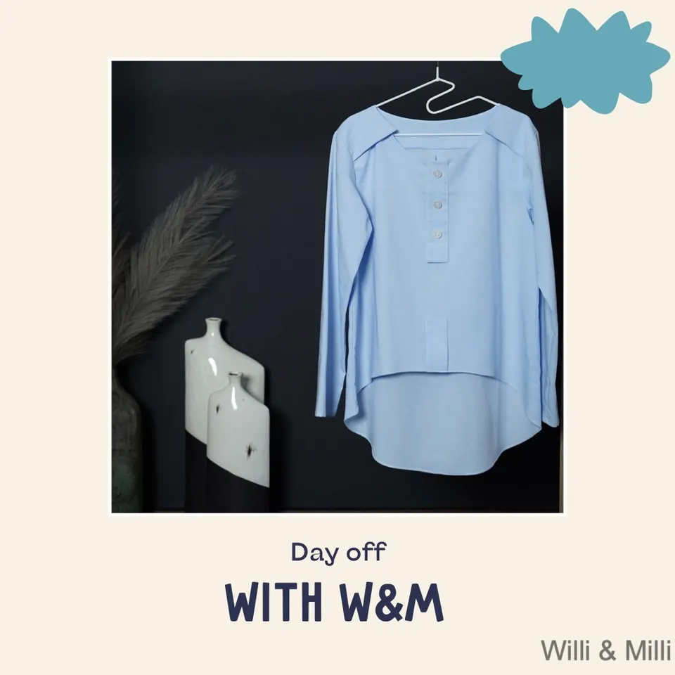 Light Blue Shirt With Details