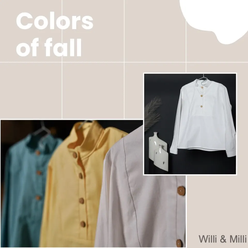 White Oxford-button Shirt Front Trapeze