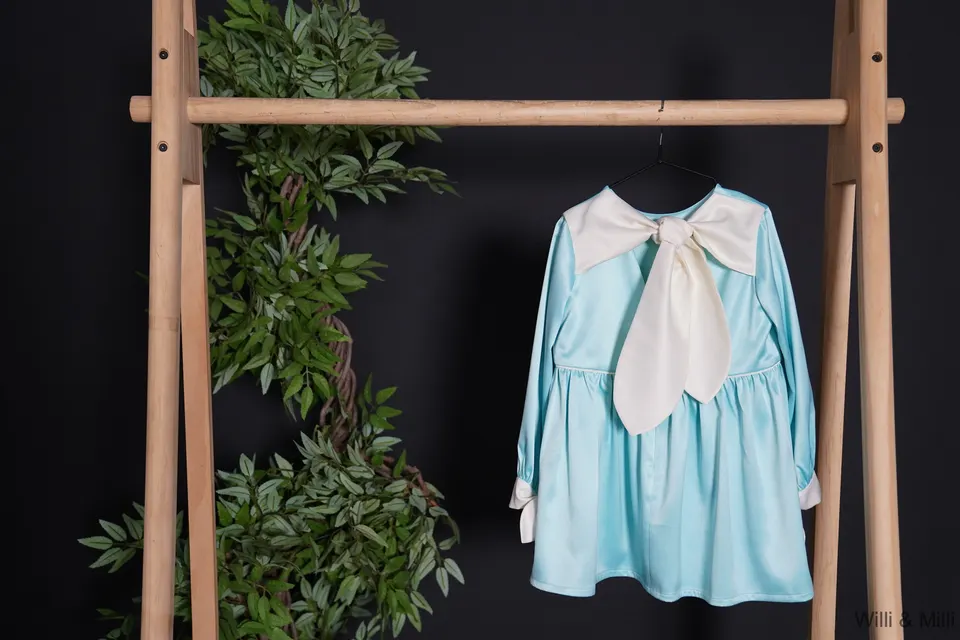 Pastel Blue Royal Dress — photo 3