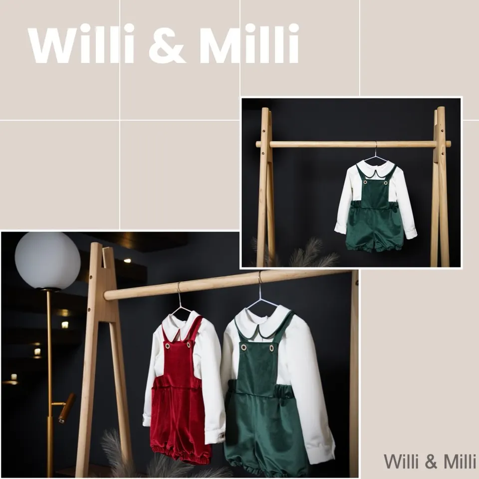 Baby Green Velvet Set