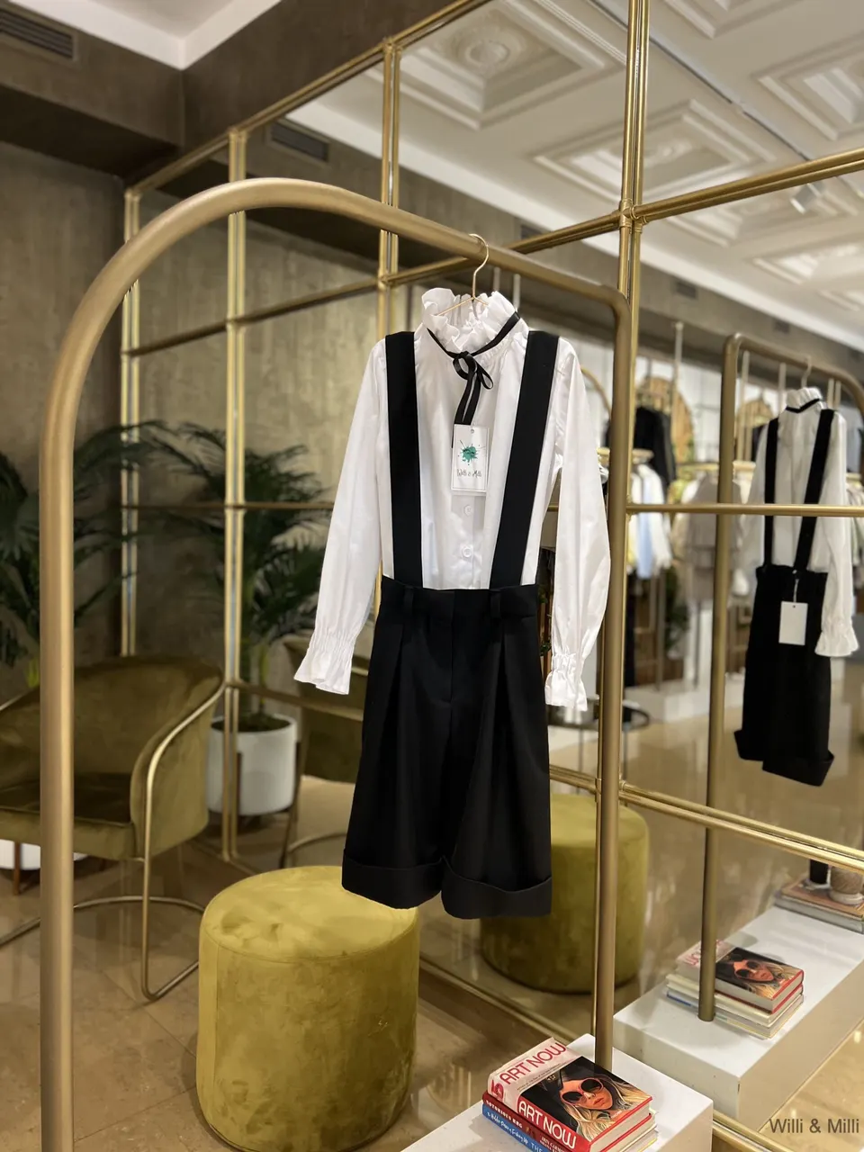 White Cotton Blouse On The Top Black Ribbons
