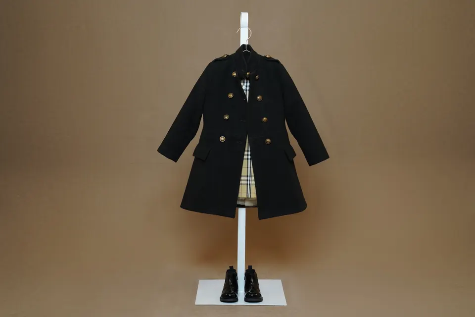 Cocoa Cubic Dress With French Collar & Tulle Lining — photo 2