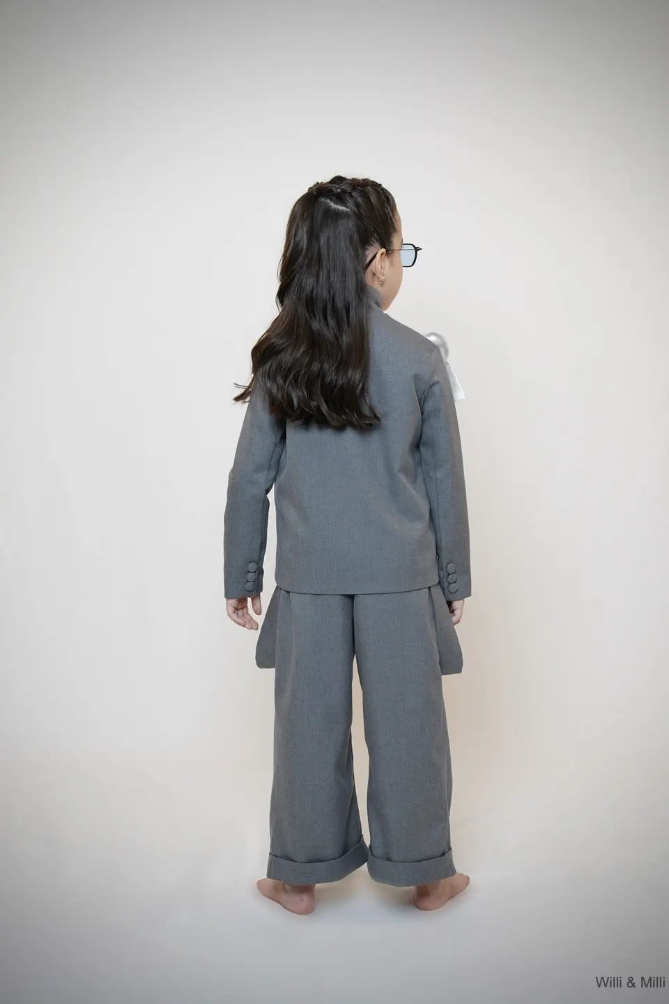 Light Gray Jacket With Satin Sash-Bow - BTS — photo 4