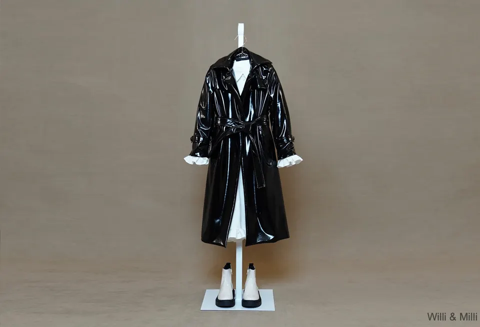 Black Rain-Trench With Lining