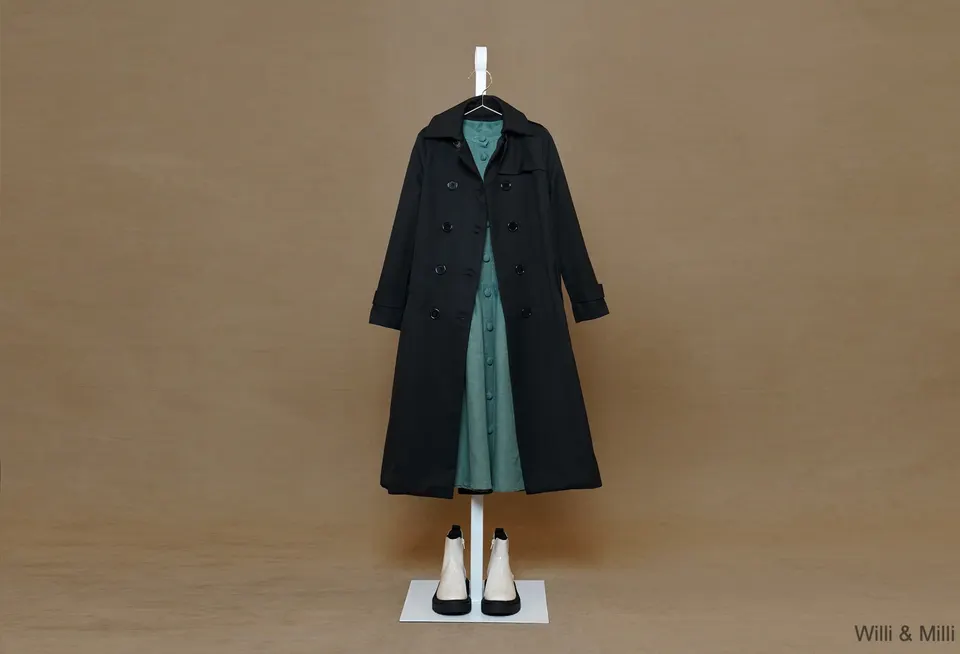 Classic Trench In Black — photo 3