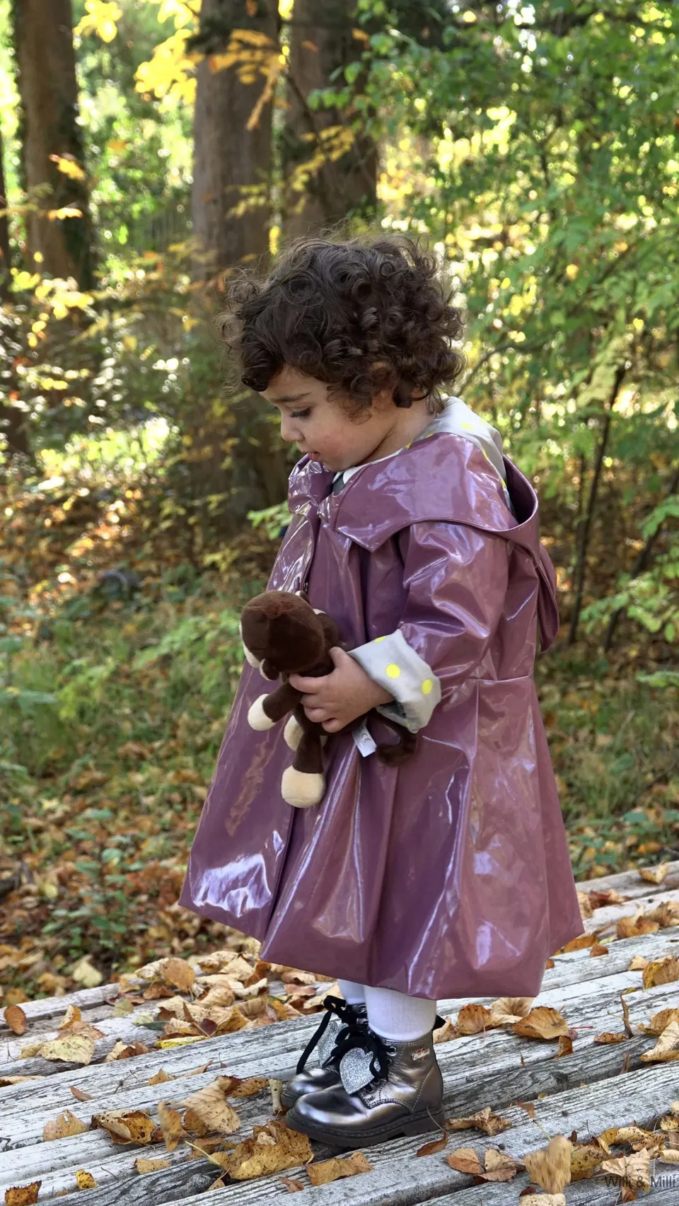 Purple Rain-Coat With Ears