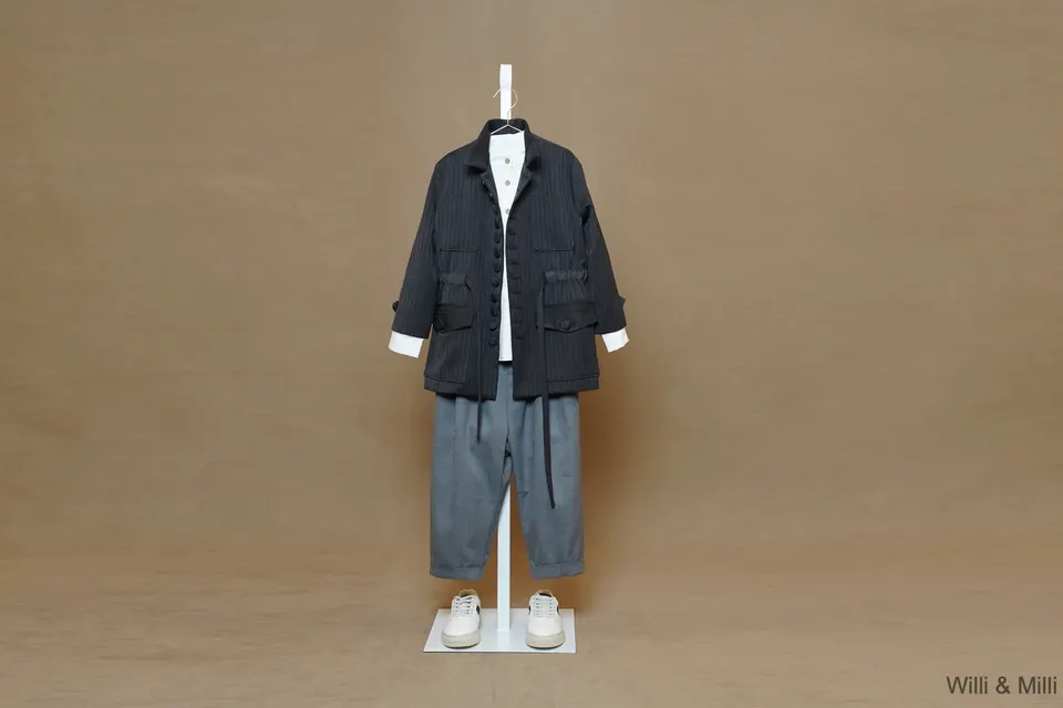 Two Fabric Pocket Striped Jacket — photo 2