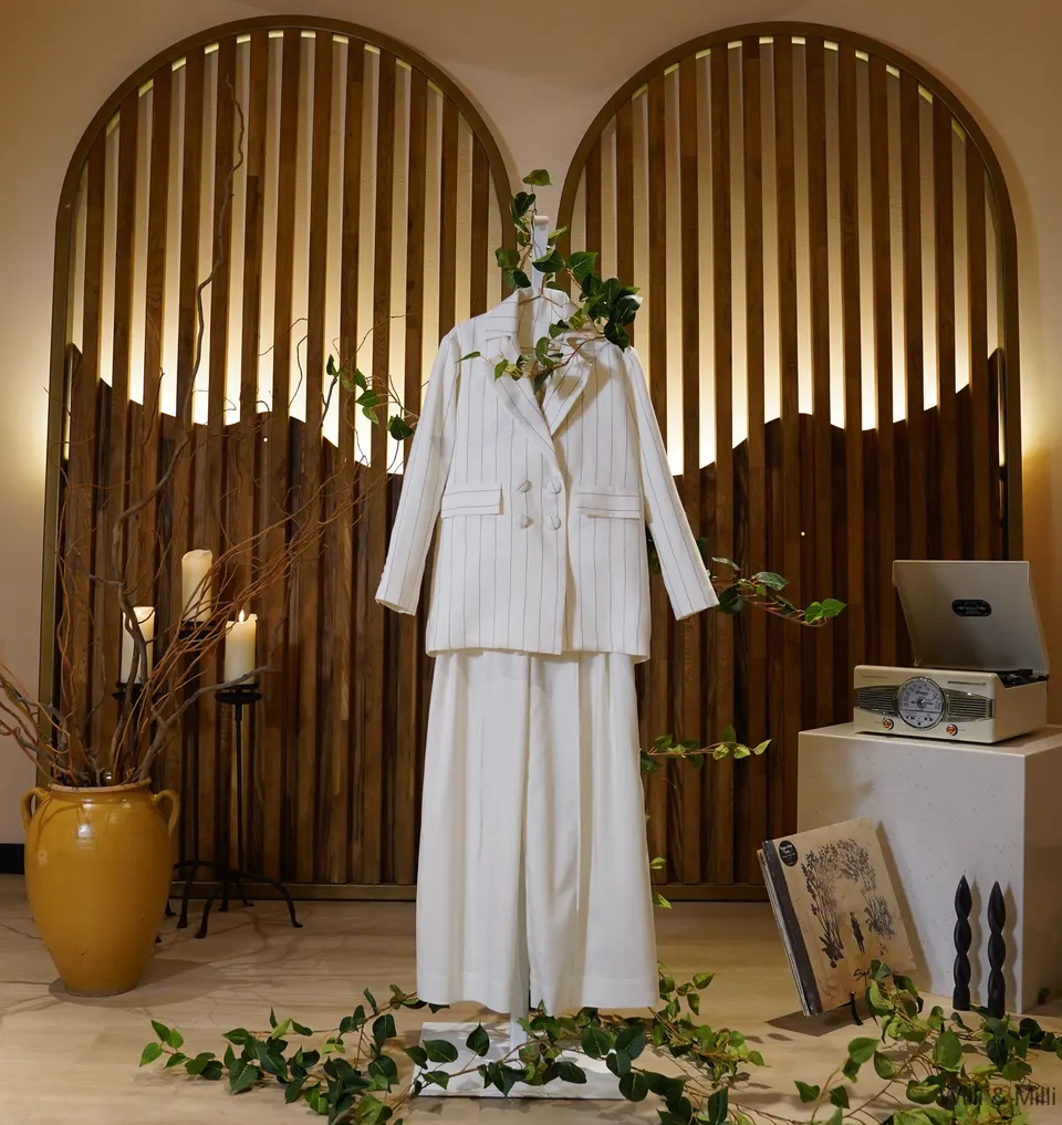 White Classic Wide-Trousers