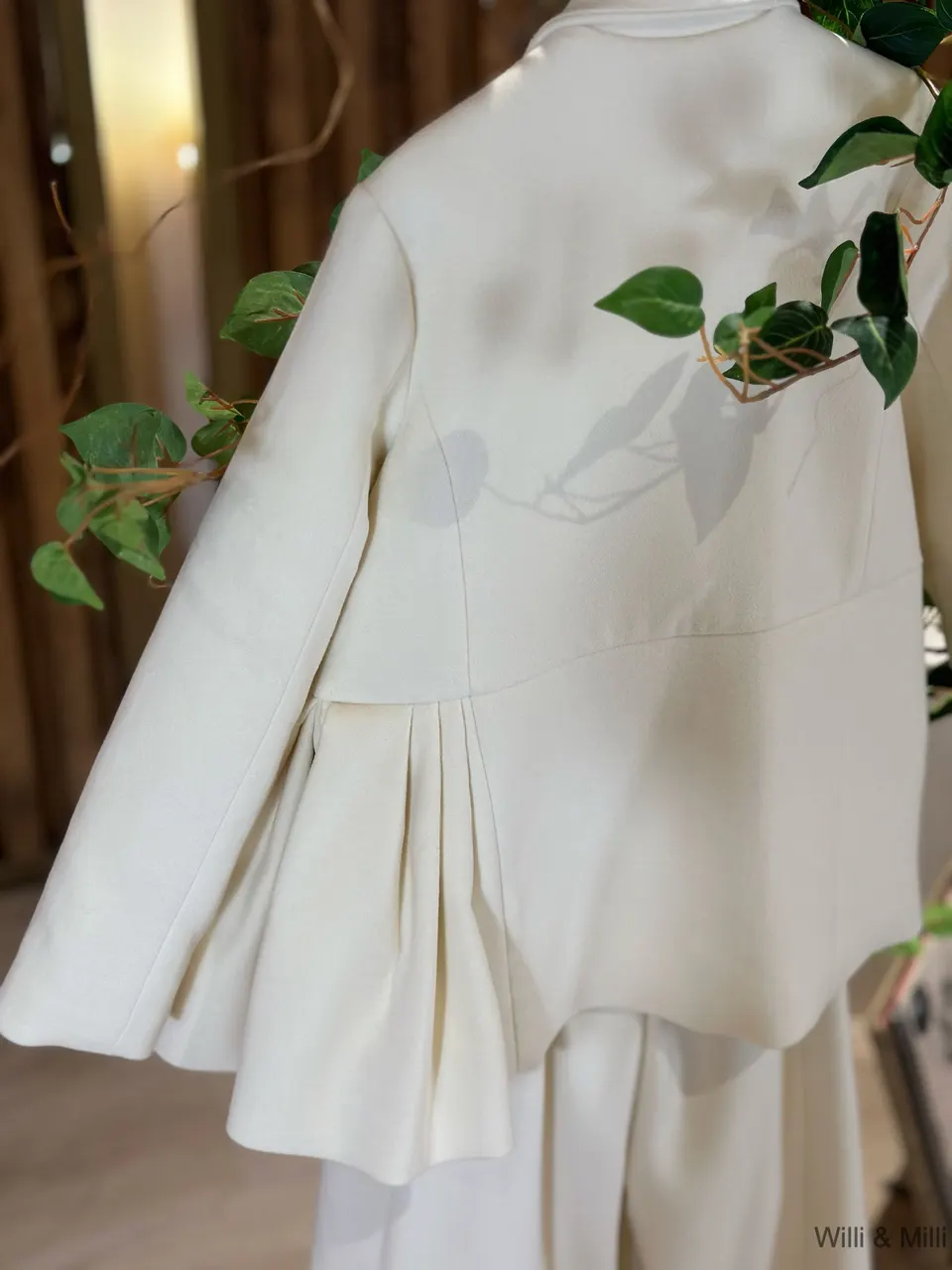 White Wool Classic Details Jacket — photo 5