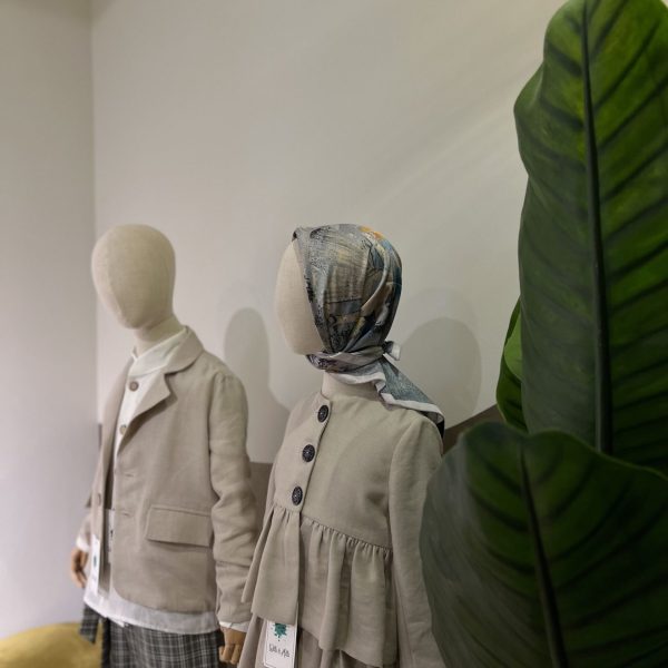Light Gray Linen Ruched Jacket (From SET)