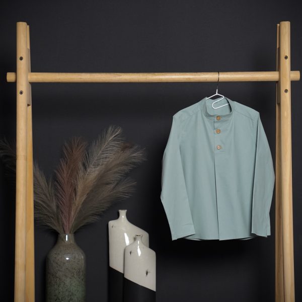 Dark Turquoise Oxford-Shirt Three Button