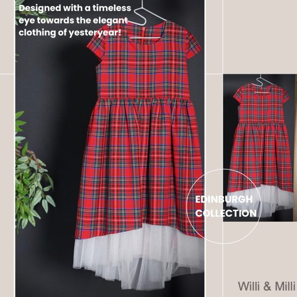 Red Cubic Dress Lining