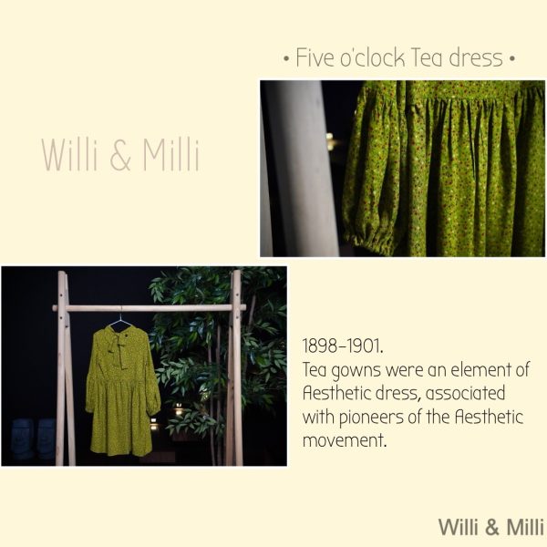 Vintage Colorful Green Dress
