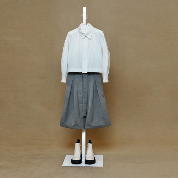 Light Gray Short Classic Trousers