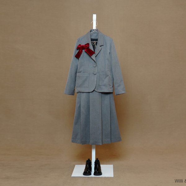 Light Gray Classic SET (Jacket & Skirt)